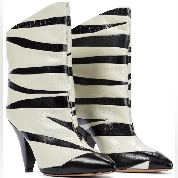Isabel Marant Shoes - NEW NIB Isabel Marant Leebu Zebra Stripe Leather Boots